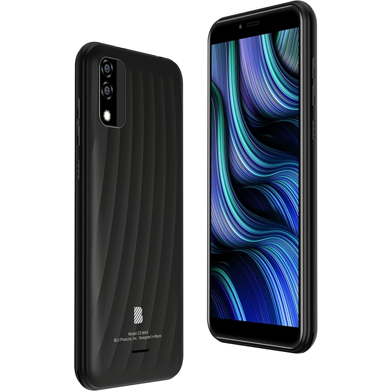 BLU C5 Max | 2022 | Long Lasting Battery | Unlocked | 5.7” HD+ Display | 16GB | 5MP Camera | US Warranty (Black) - Image 5